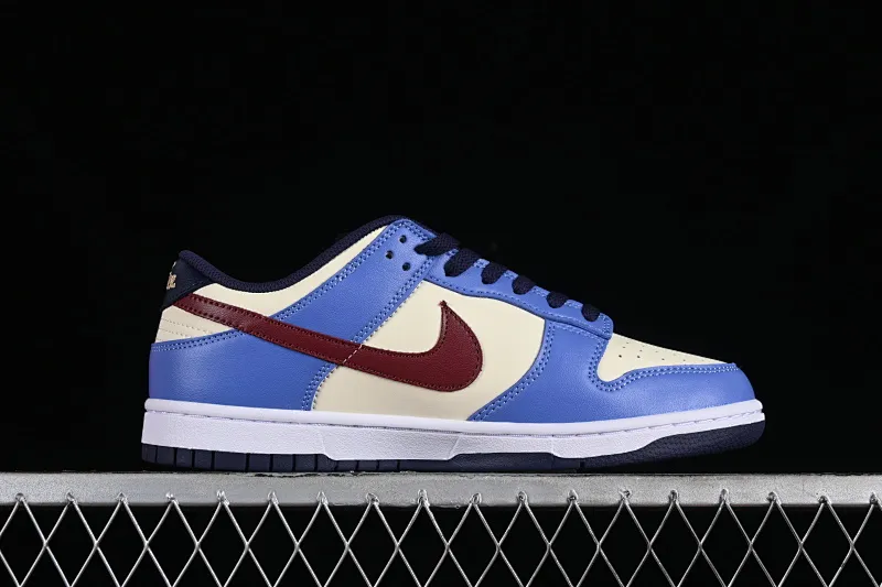 All categories Nk SB Dunk series Nk SB Dunk Low low-top sneakers Nk Dunk Low white, blue and red color SB low-top casual sneakers FV8119-161